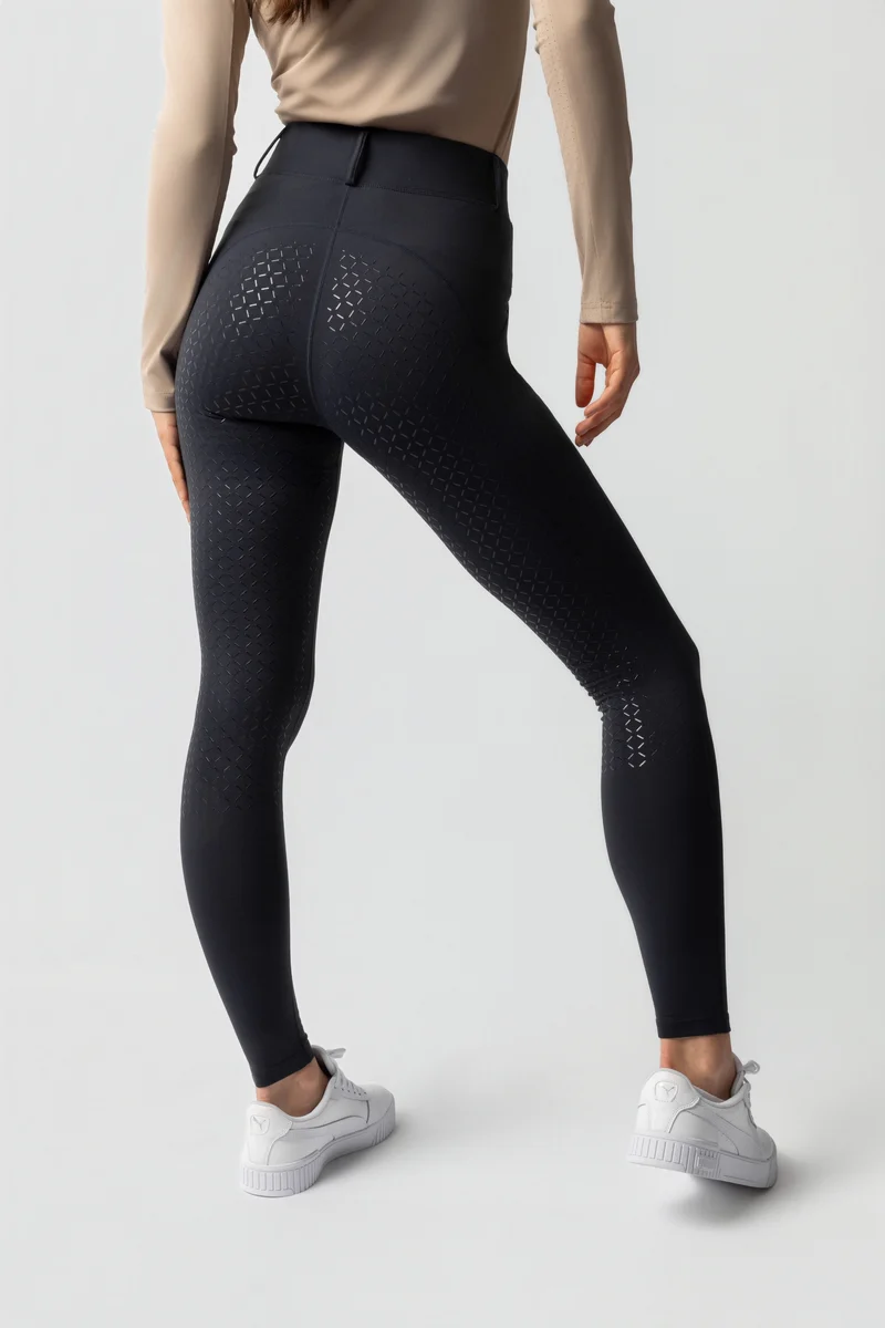 Dea pantalon d’équitation hiver femme full grip Dark Navy 40