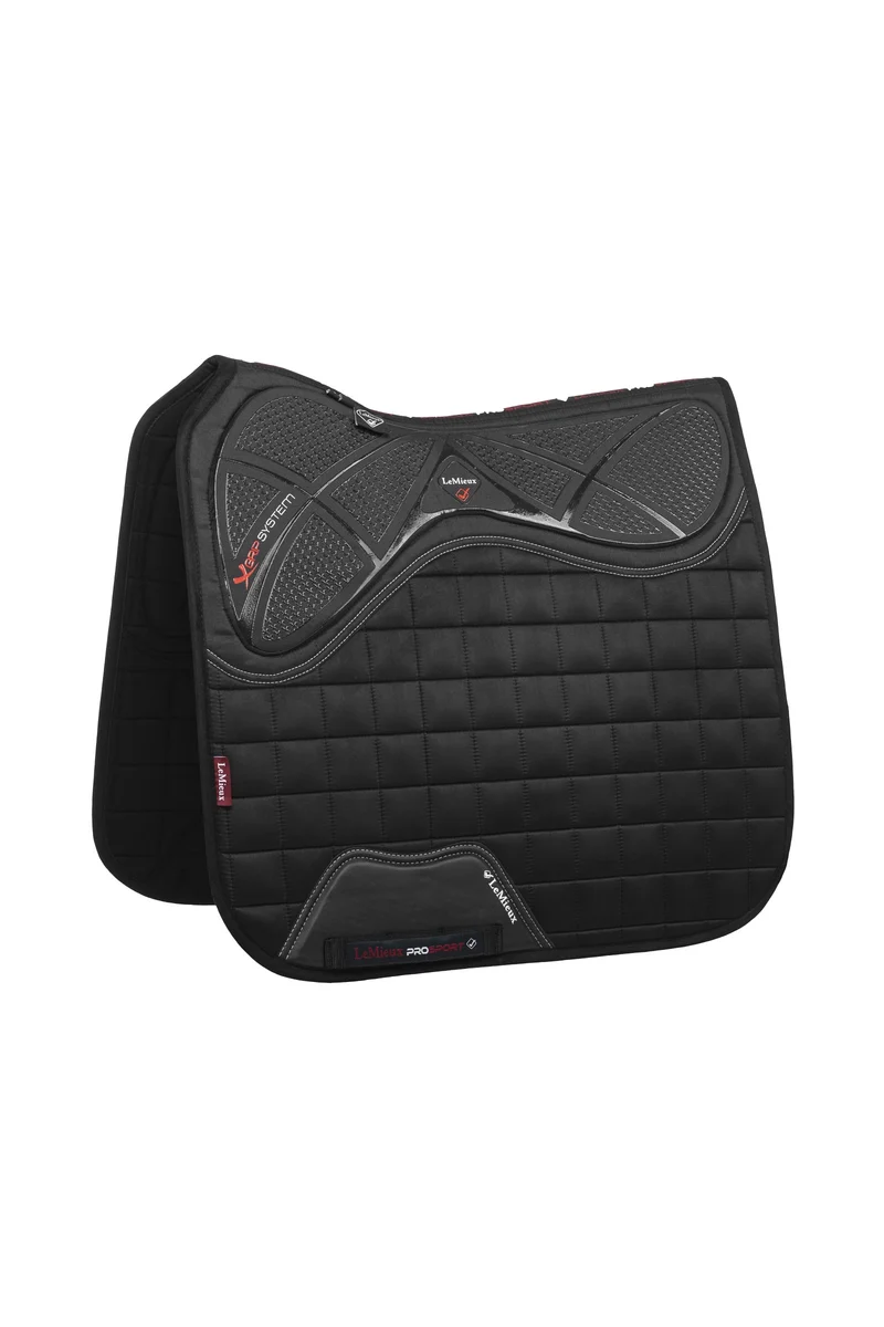 X-Grip Silicone Square Tapis de selle dressage Black F