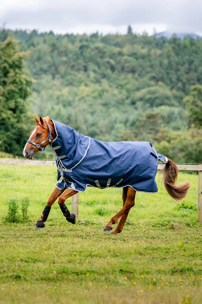 Amigo 1200D Plus couverture imperméable, 50 g Navy/Titanium Grey & Silver 125