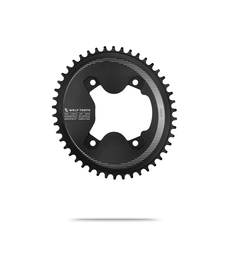 110 BCD Asymmetric Aero Oval Chainring