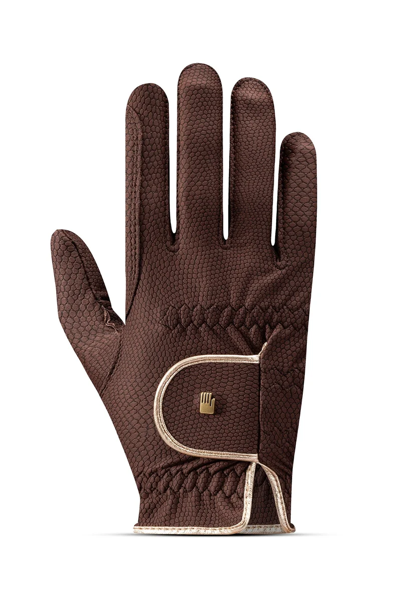 Lona Gants d'équitation Brown/Gold 7,5
