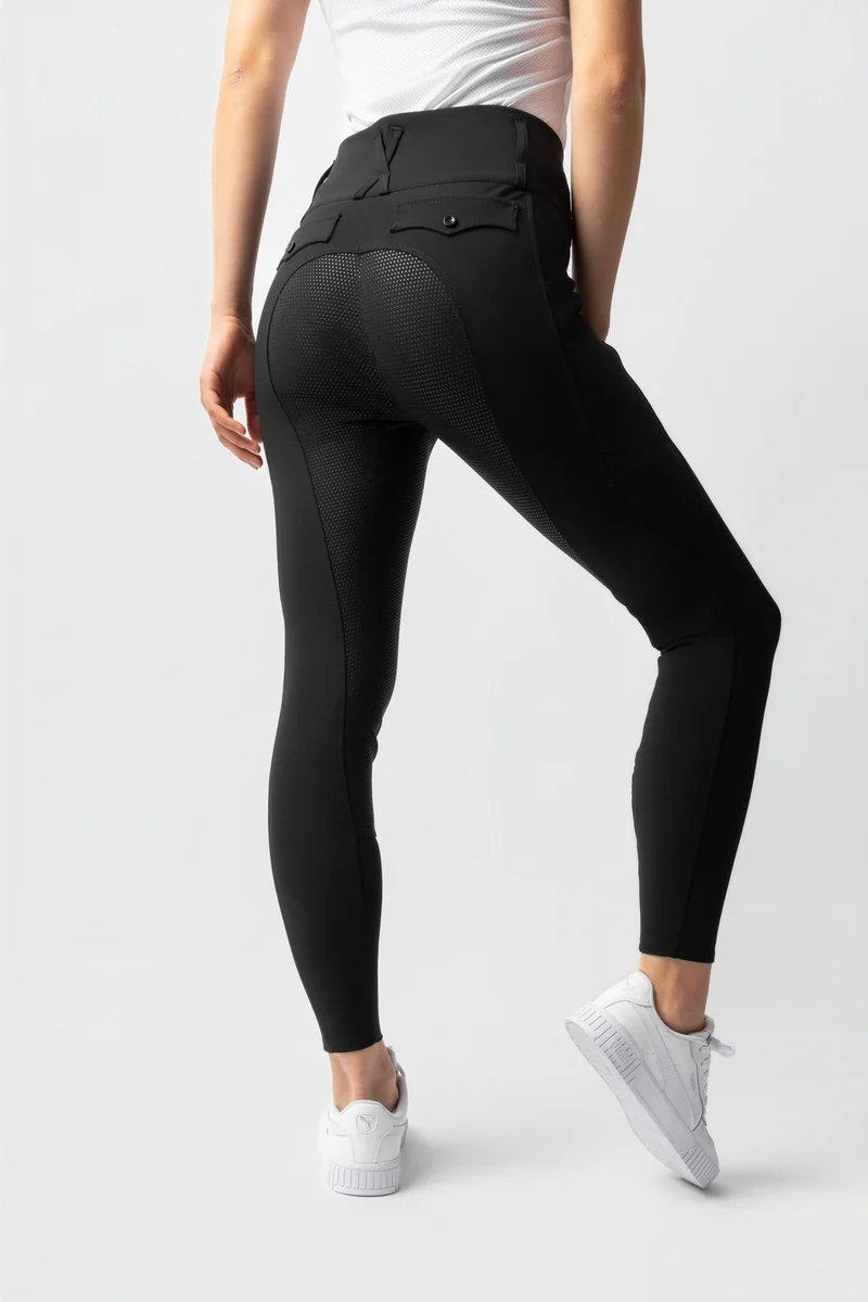 Leonie pantalon d'équitation femme à fond intégral en silicone UPF 40+ Black 38