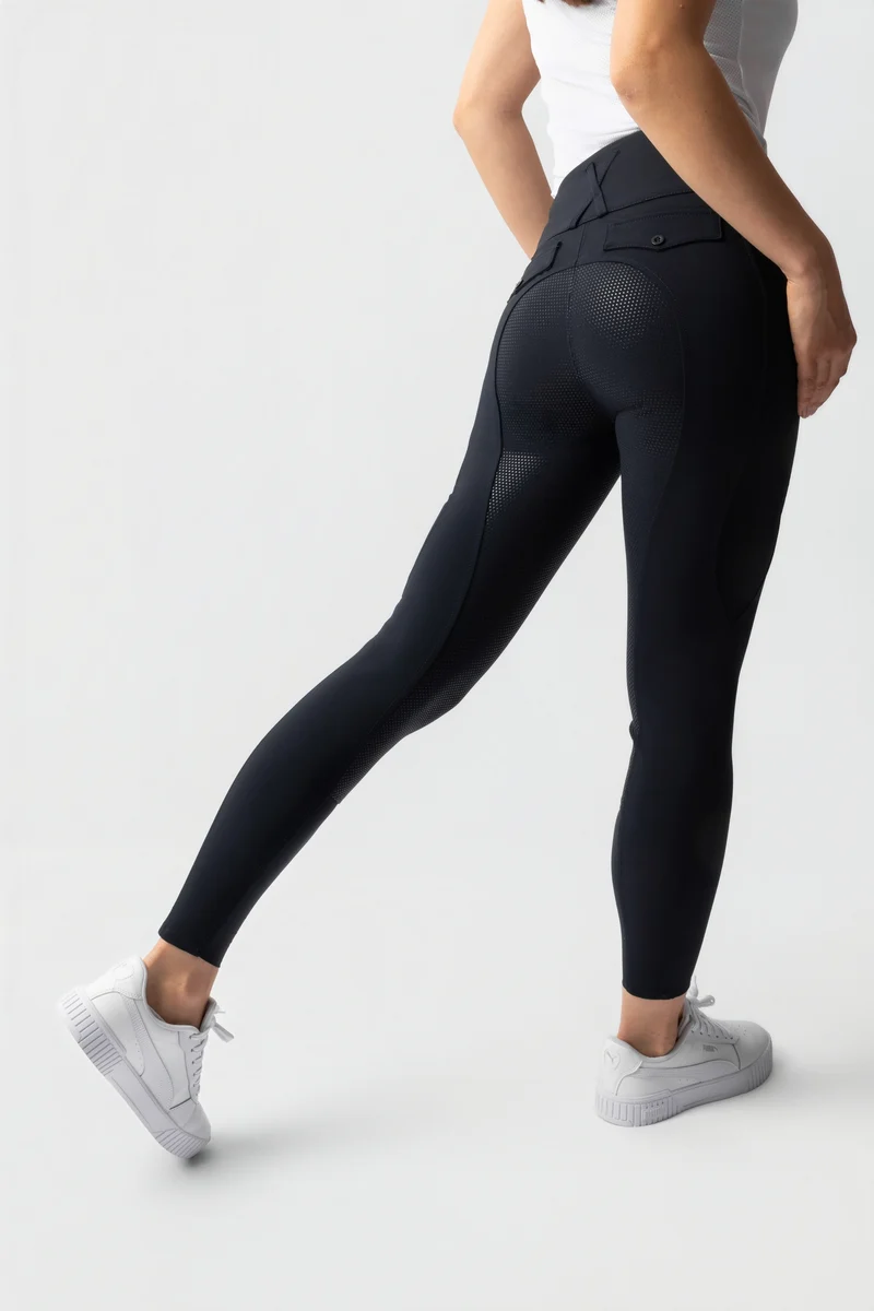 Leonie pantalon d'équitation femme à fond intégral en silicone UPF 40+ Dark navy 32