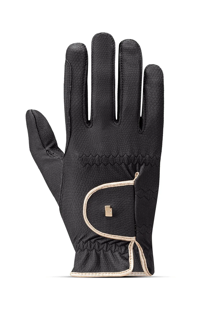 Lona Gants d'équitation Black/Gold 6,5