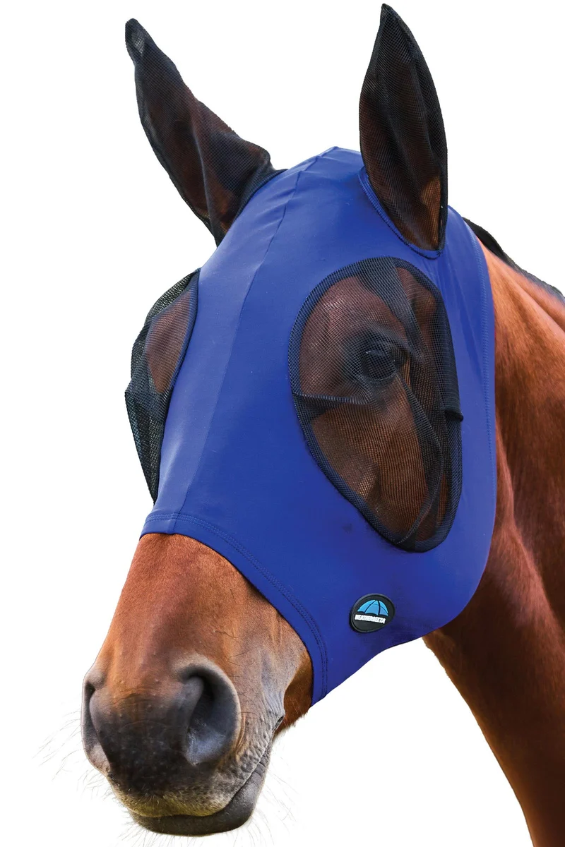 Comfitec Stretch Masque anti-mouches avec oreilles Cobalt/Black M