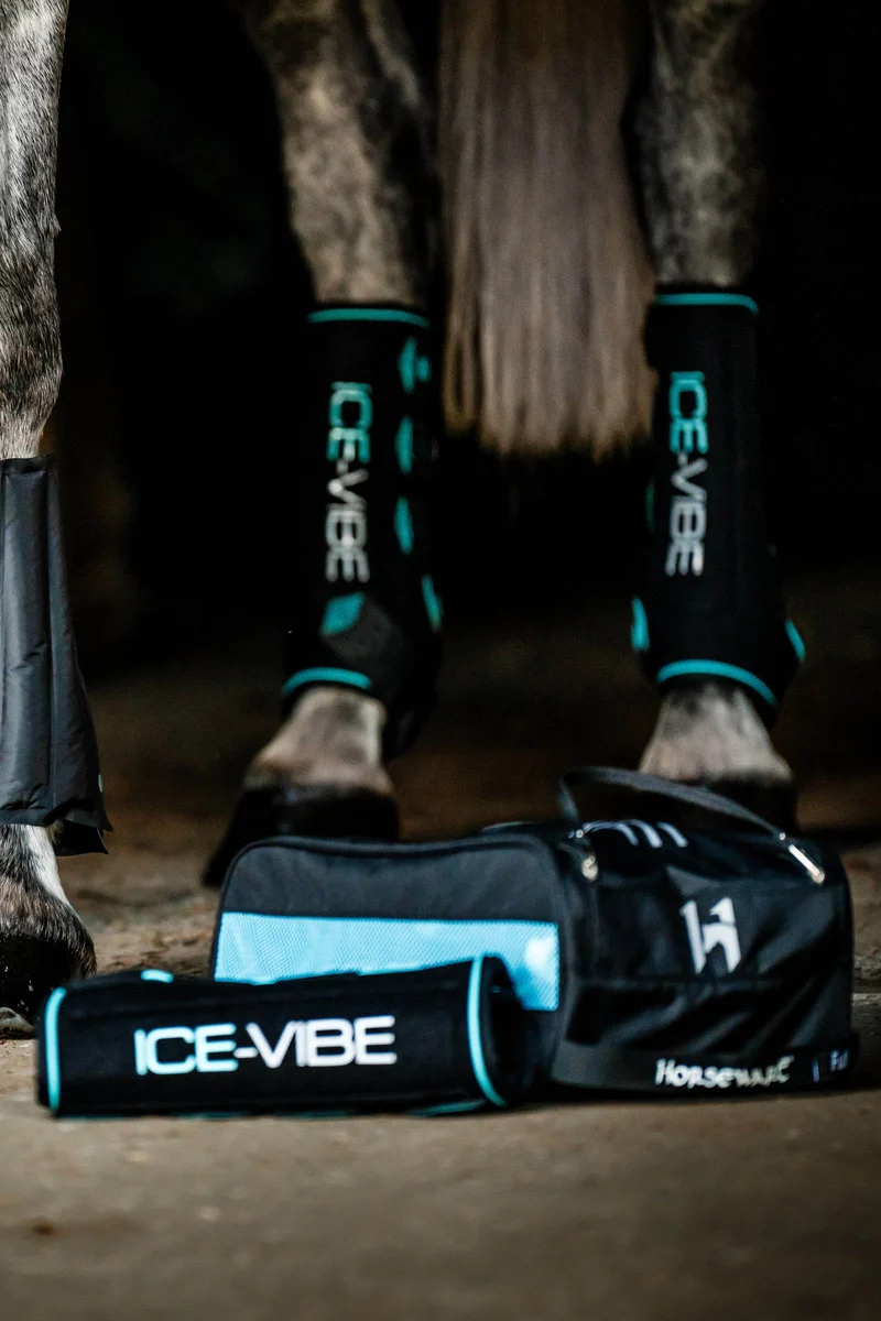 Ice-Vibe guêtres rafraîchissantes avec vibration (paire) Black/Aqua F