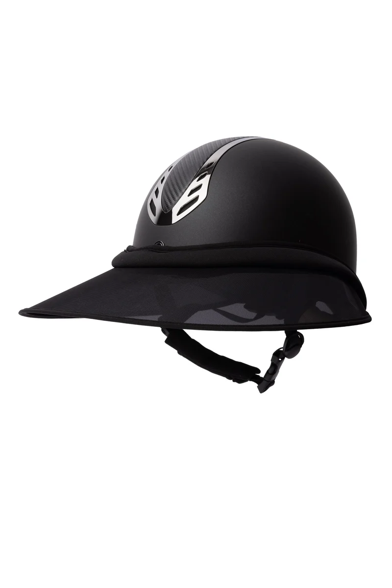 visière solaire pour casque d'équitation Black Taille unique