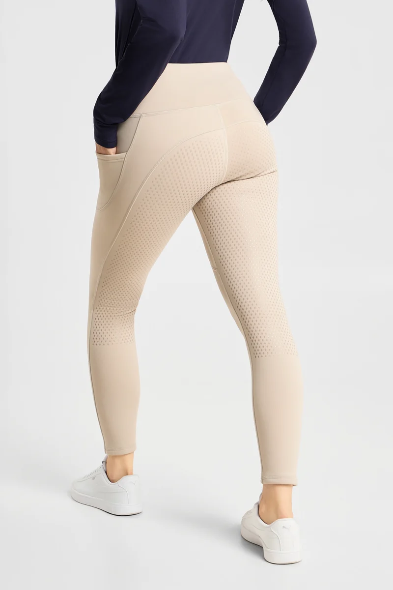 Greta leggings d’équitation thermo femme full grip Atmosphere 38