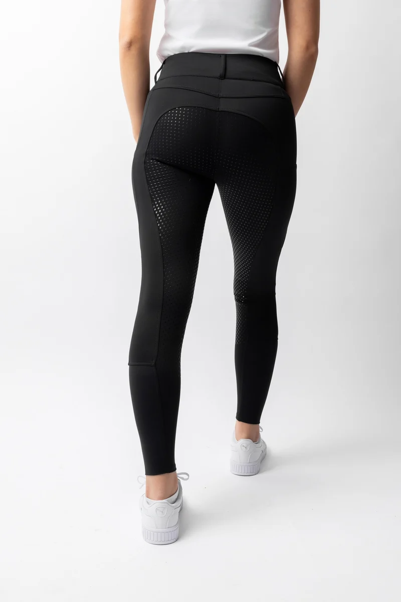 Evelyn pantalon d’équitation femme full grip UPF 50+ Black 38