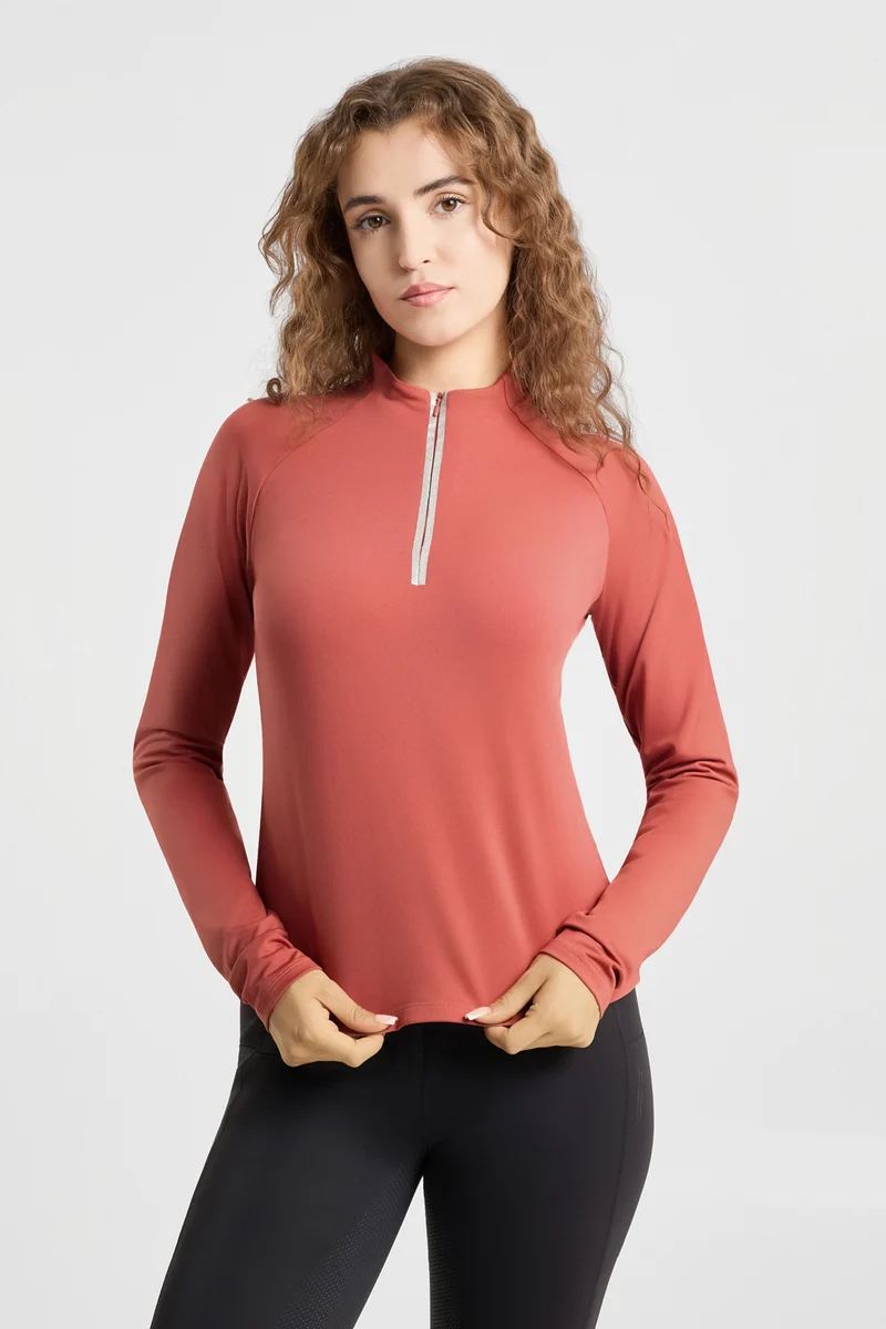 Soraya shirt d’entraînement femme Dusty Cedar 32
