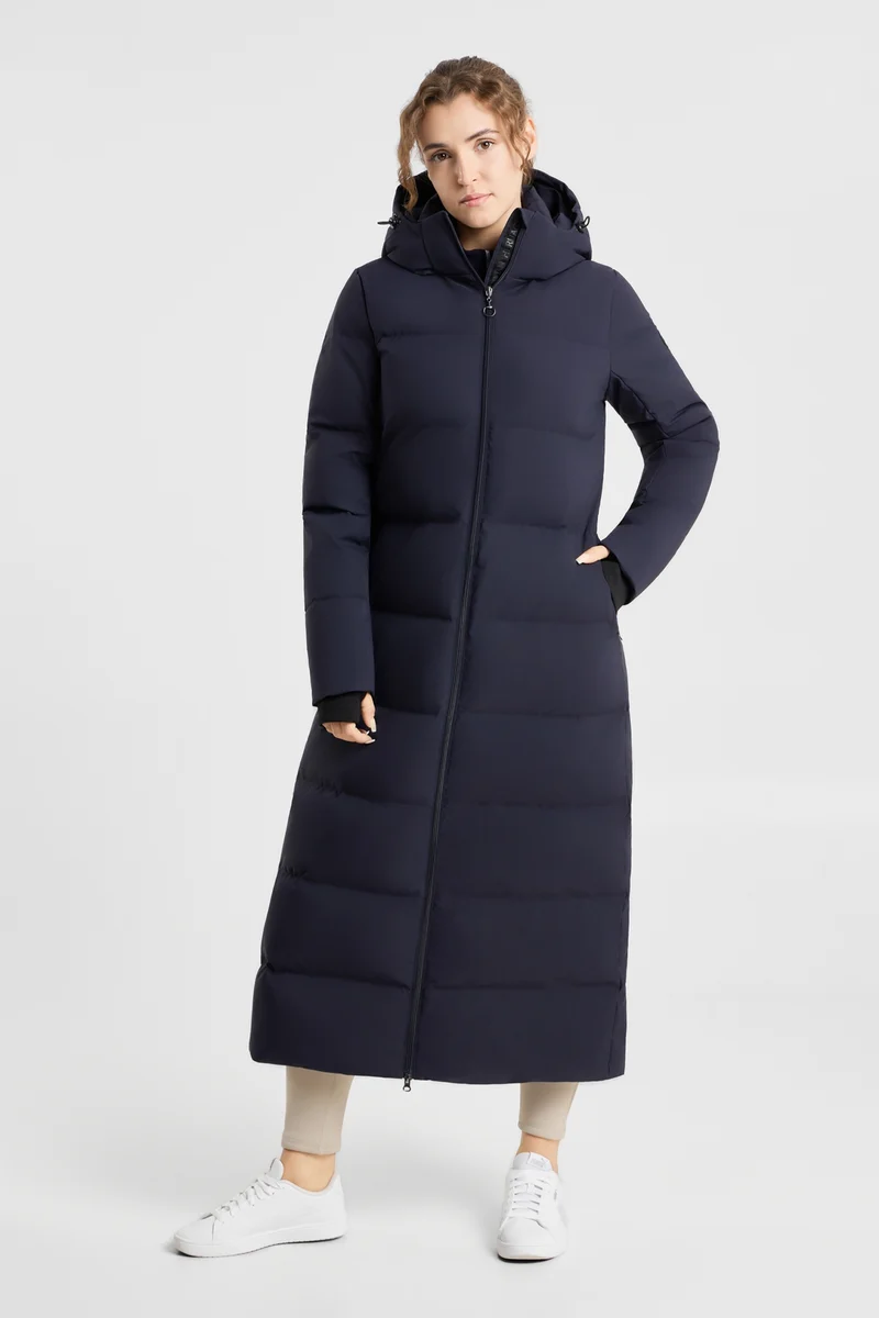 Paloma manteau long matelassé femme Seaborne navy 38