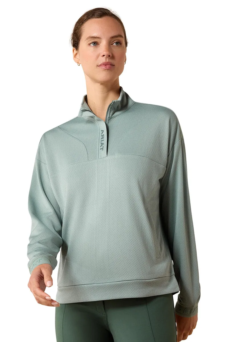 Breathe sweat-shirt pour femme avec 1/2 zip Chinois Green L