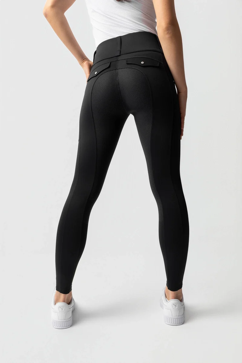 Anya legging d'équitation femme à fond intégral en silicone UPF 50+ black 36