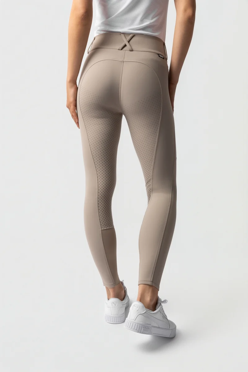 Grand Prix Pro pantalon d’équitation femme full grip UPF 50+ Simply taupe 32