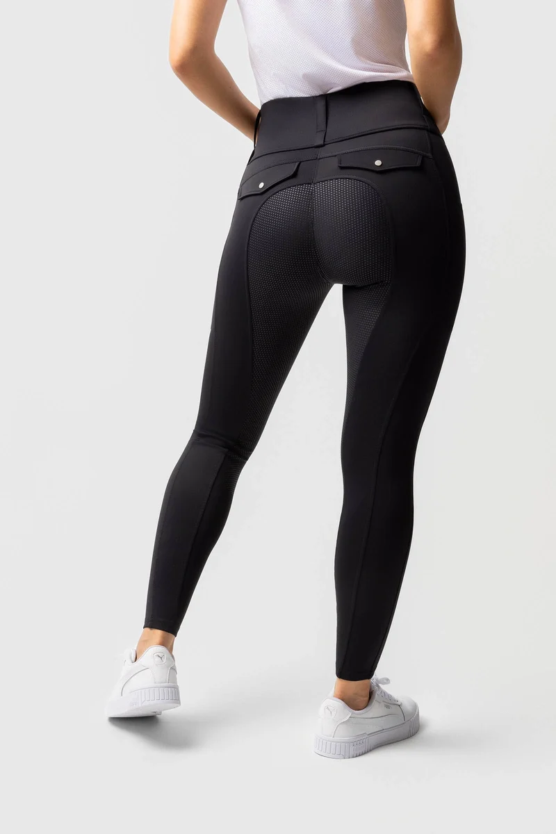 Anya legging d'équitation femme à fond intégral en silicone UPF 50+ dark navy 40