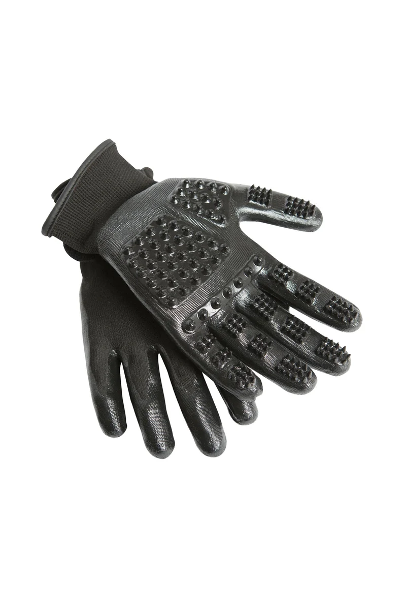 Hands On gant de pansage Black S