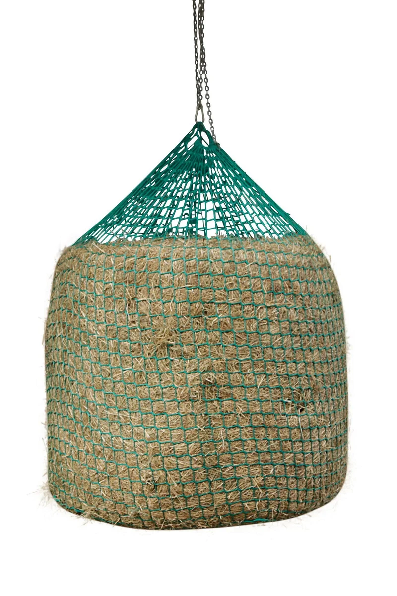Filet à foin pour balles rondes à suspendre, 125 × 160 cm Green Taille unique