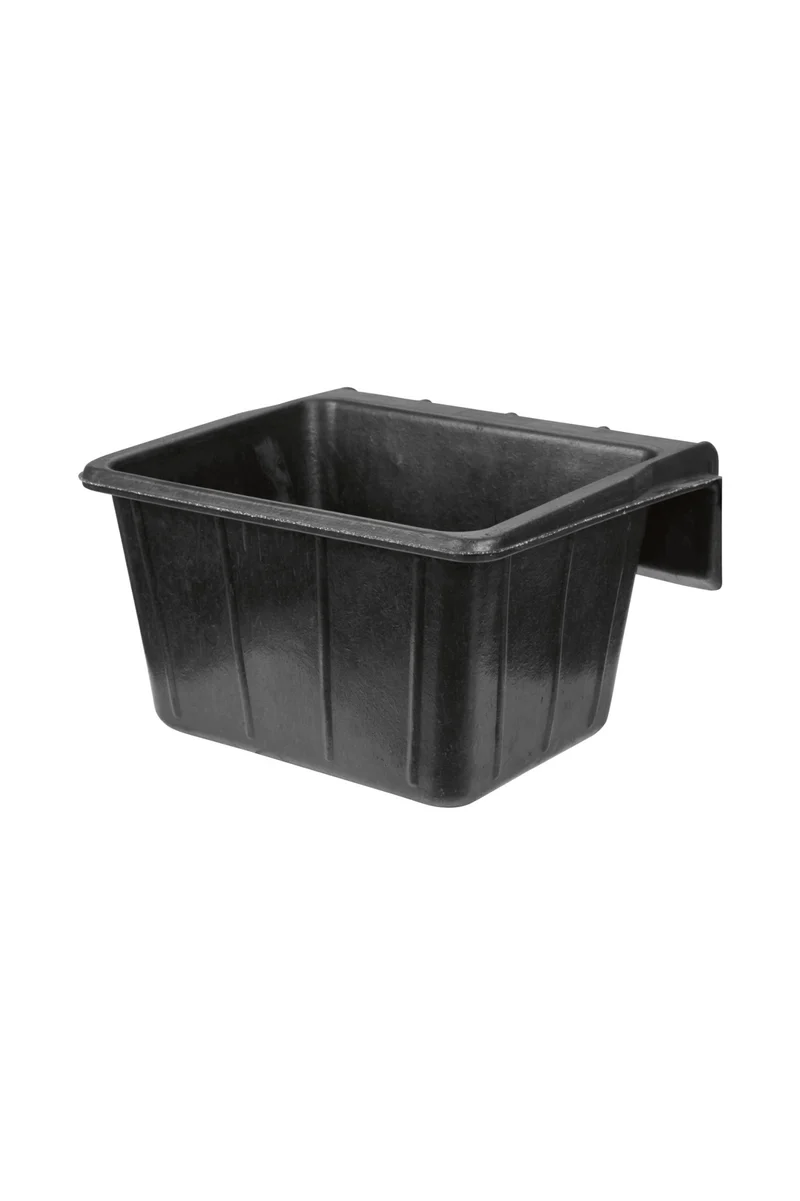 Mangeoire suspendue en caoutchouc, 20 l Black Taille unique