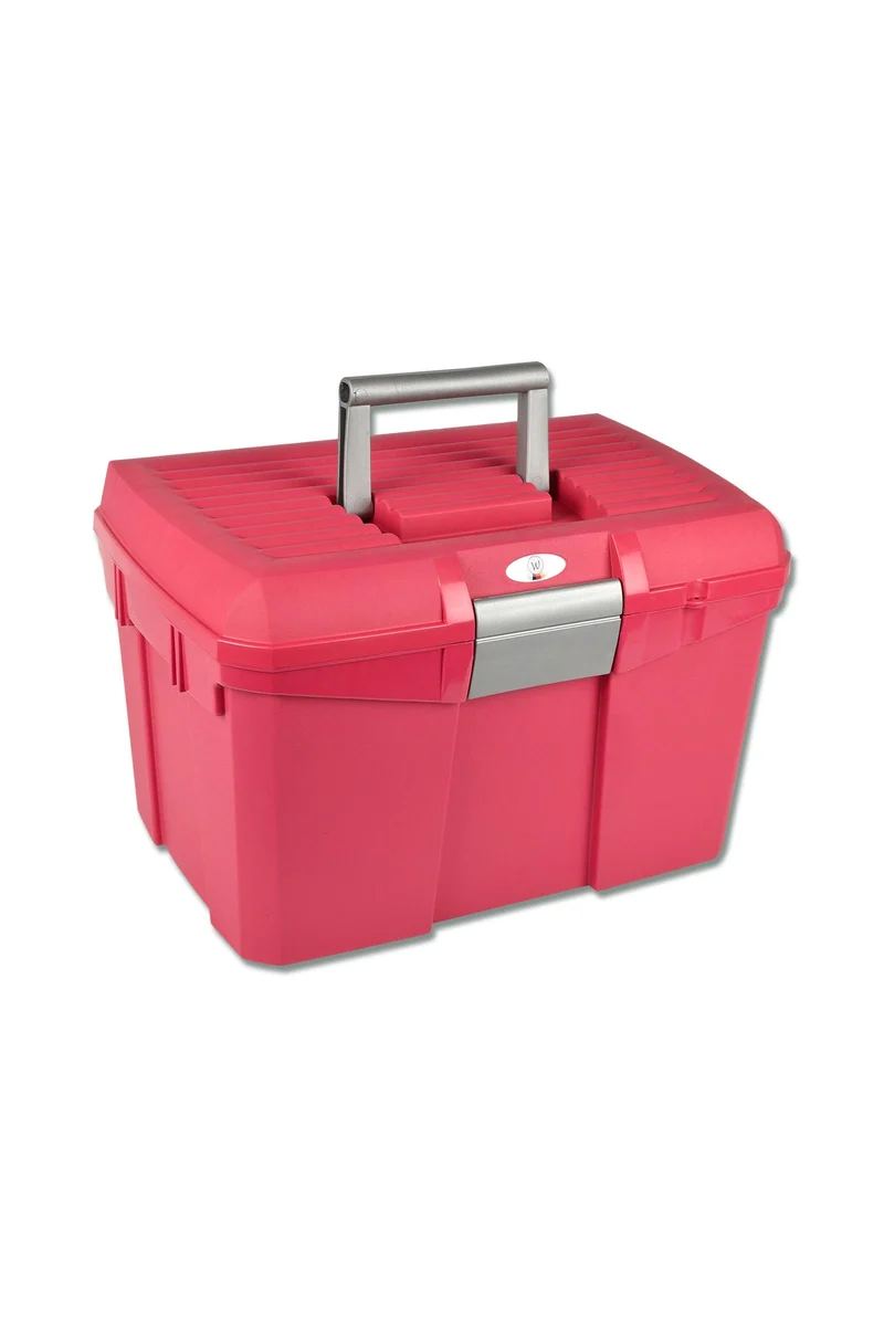 boîte de pansage verrouillable Raspberry/Grey Taille unique