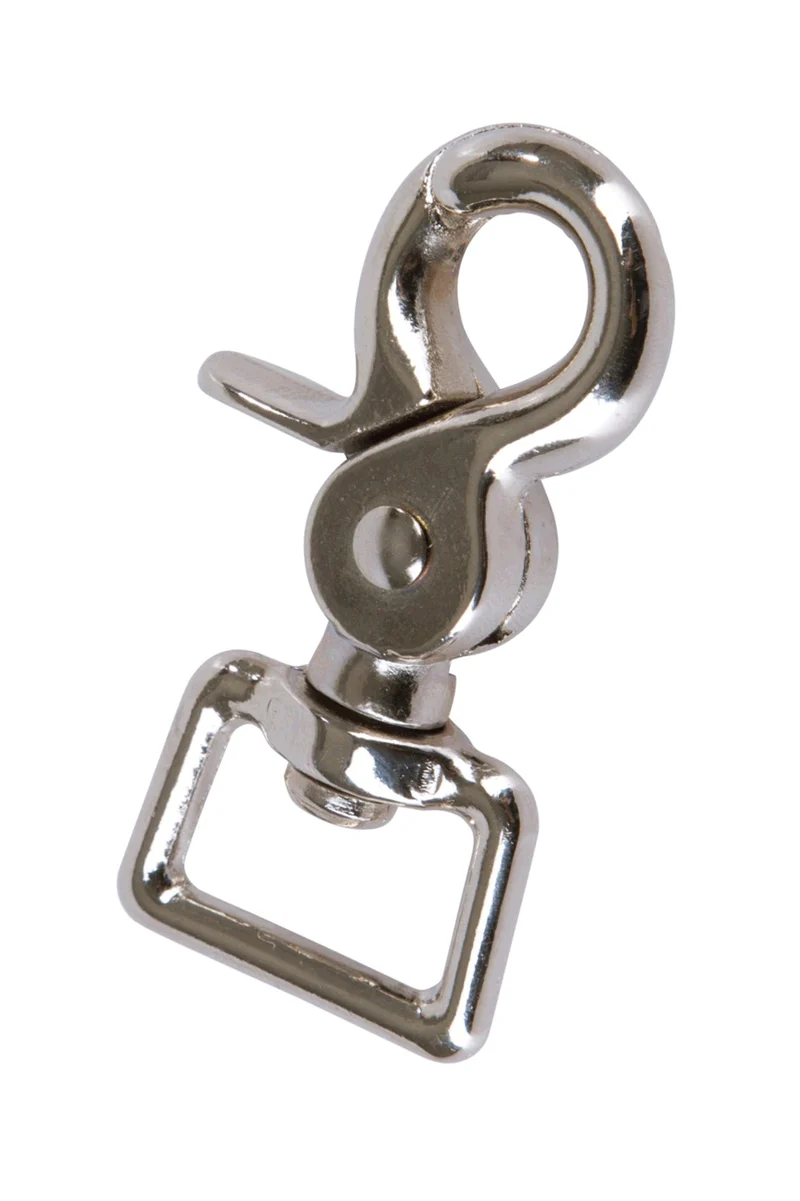 mousquetons pour rênes, galvanisés (2 pièces) Silver Taille unique