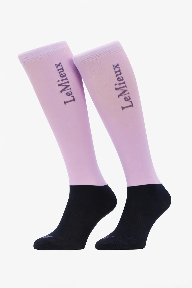 LeMieuxChaussettes de compétition (lot de 2) Lilac L