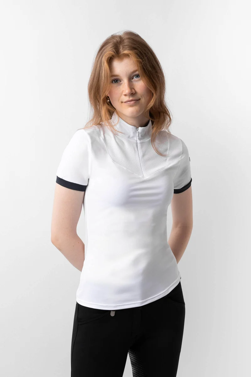 Polo technique Taylor, femme Blanc 40