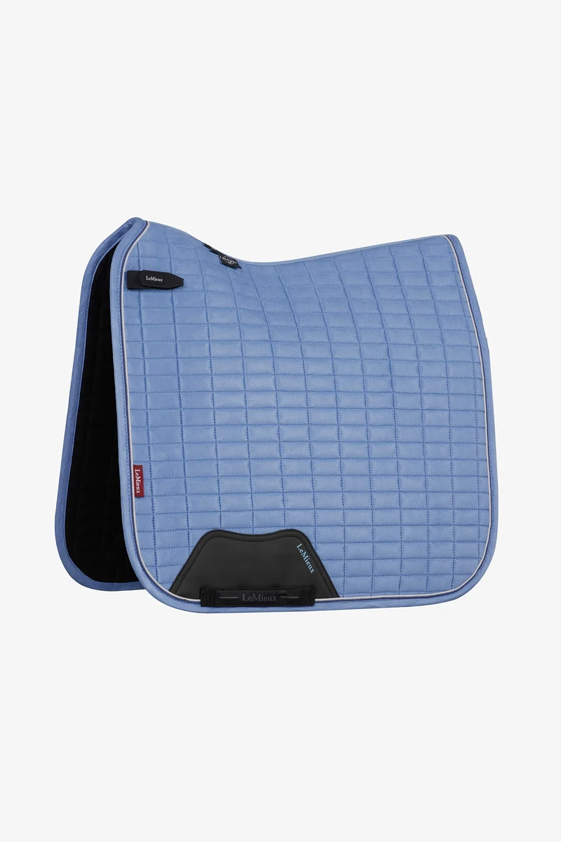 tapis de selle carré de dressage en suédine Powder Blue S/M