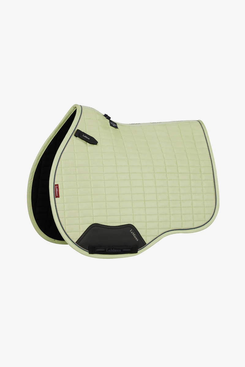 tapis de selle carré polyvalent en suédine Macaron L