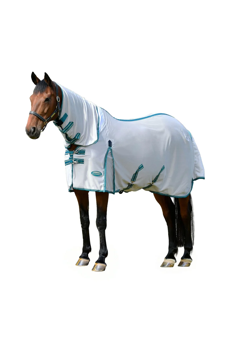 Comfitec Zephyr Plus Mesh Combo Couverture anti-mouches Silver/Teal Green/Stone 125