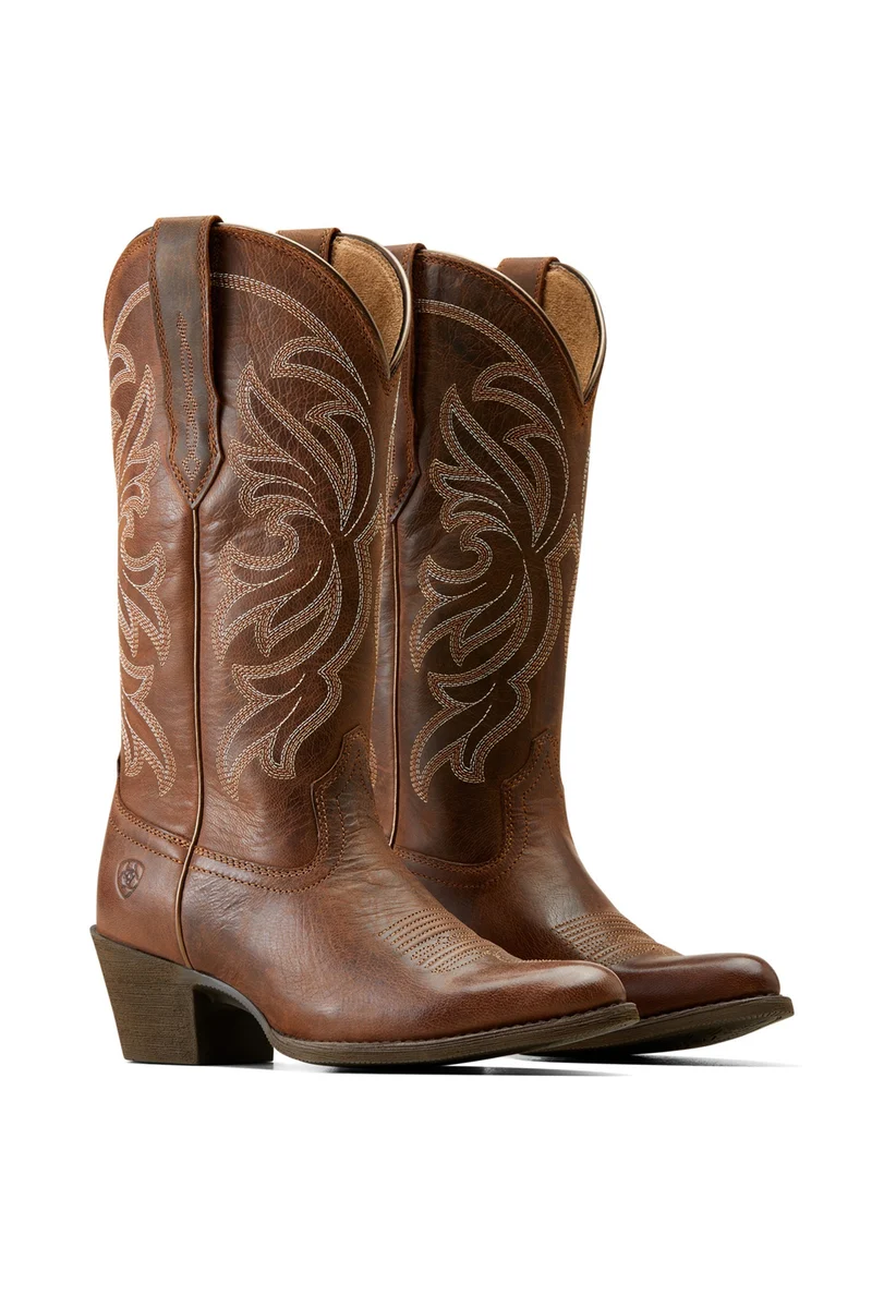 Heritage Bottes western femme à bout J Stretchfit Sassy Brown 37/B