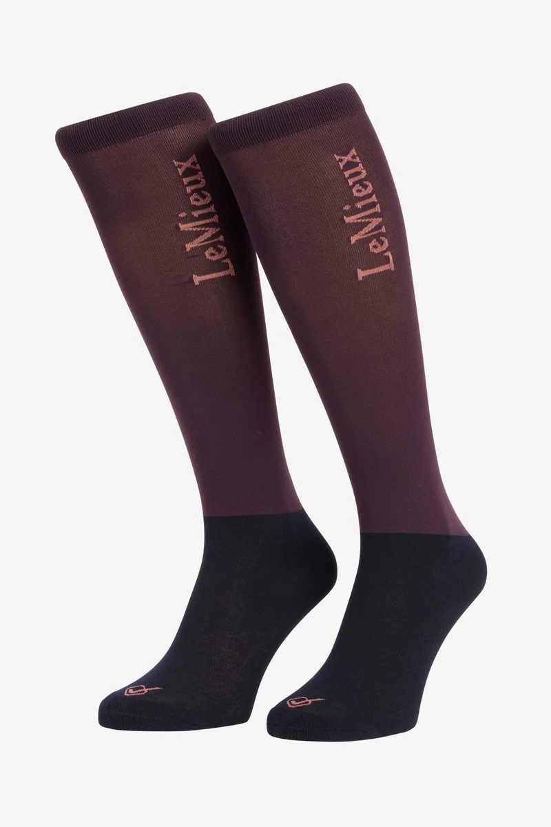 LeMieuxChaussettes de compétition (lot de 2) Damson M