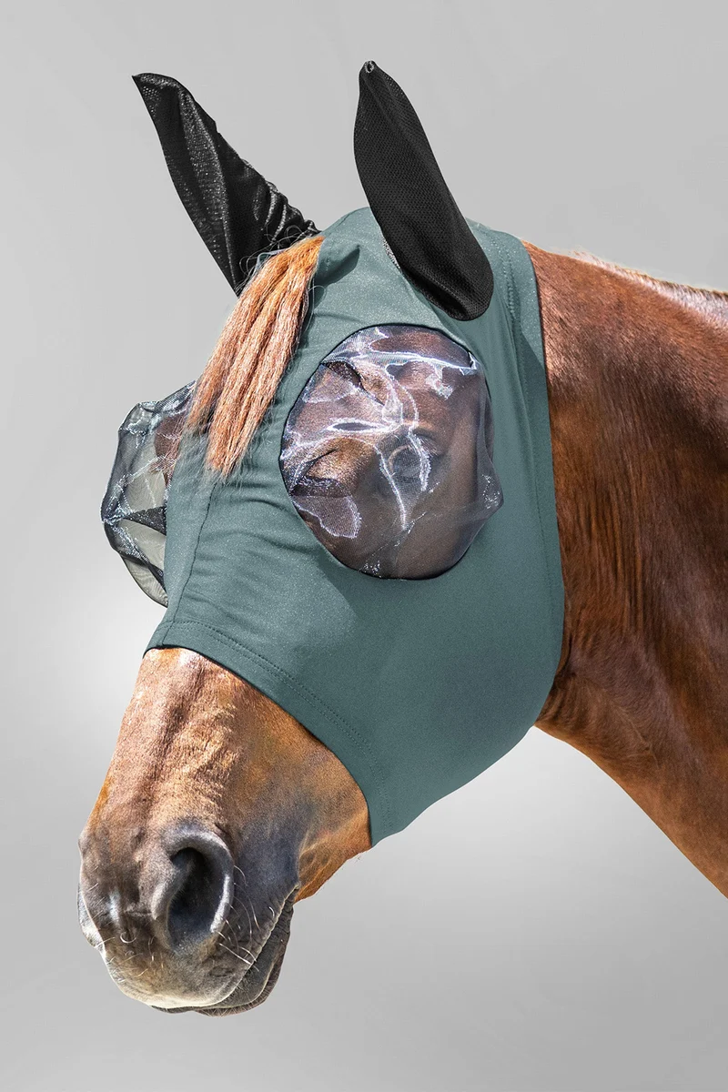 Puck masque anti-mouches avec zip et protection UV Pine Green C