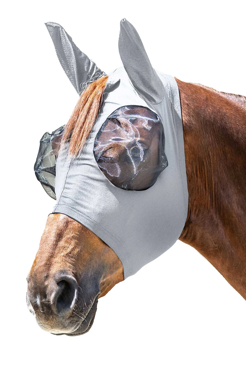 Puck masque anti-mouches avec zip et protection UV Silver Grey P