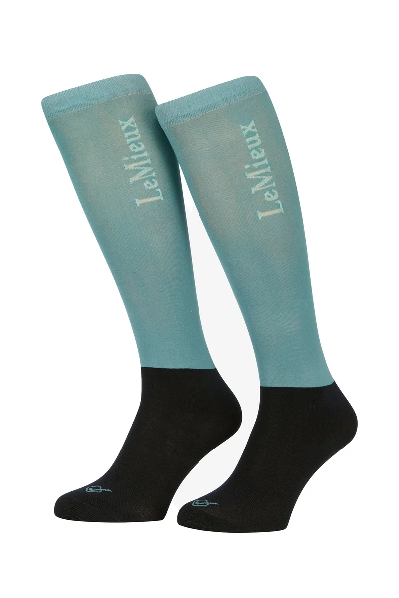 LeMieuxChaussettes de compétition (lot de 2) Spruce Blue S