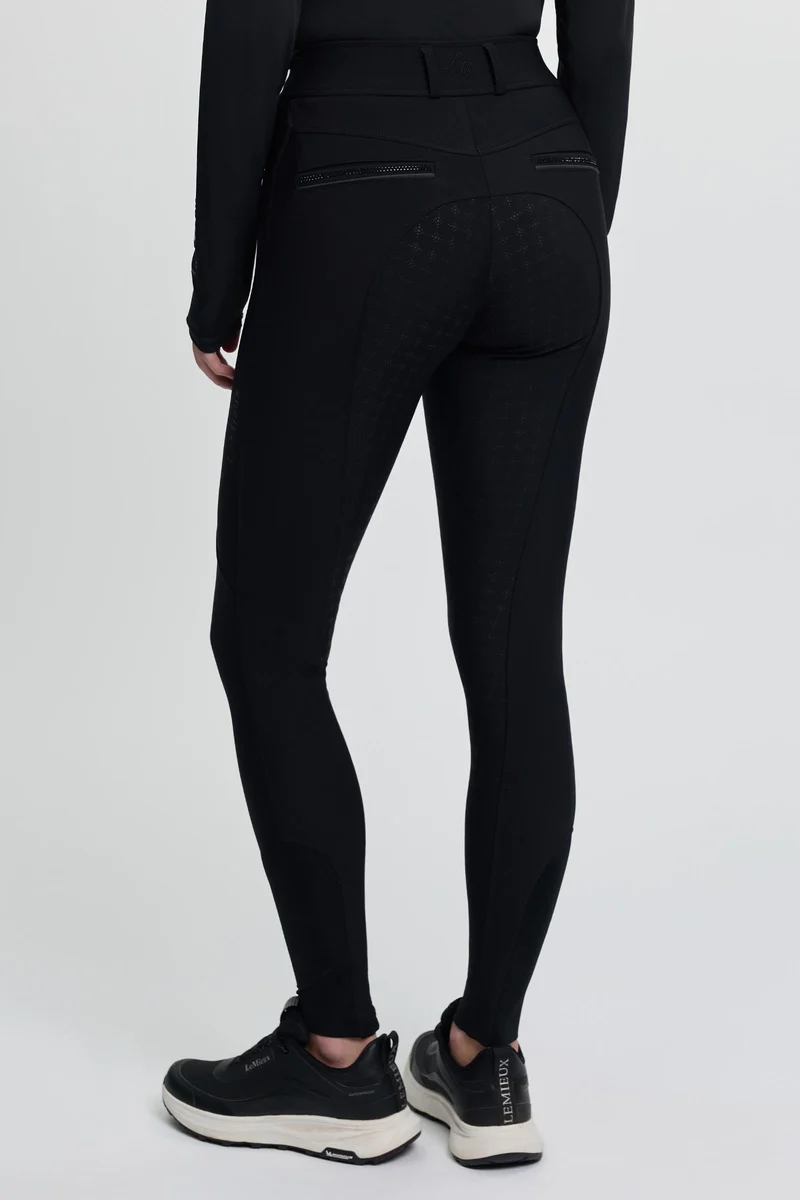 Brilliance pantalon d’équitation femme avec siège intégral Black 44