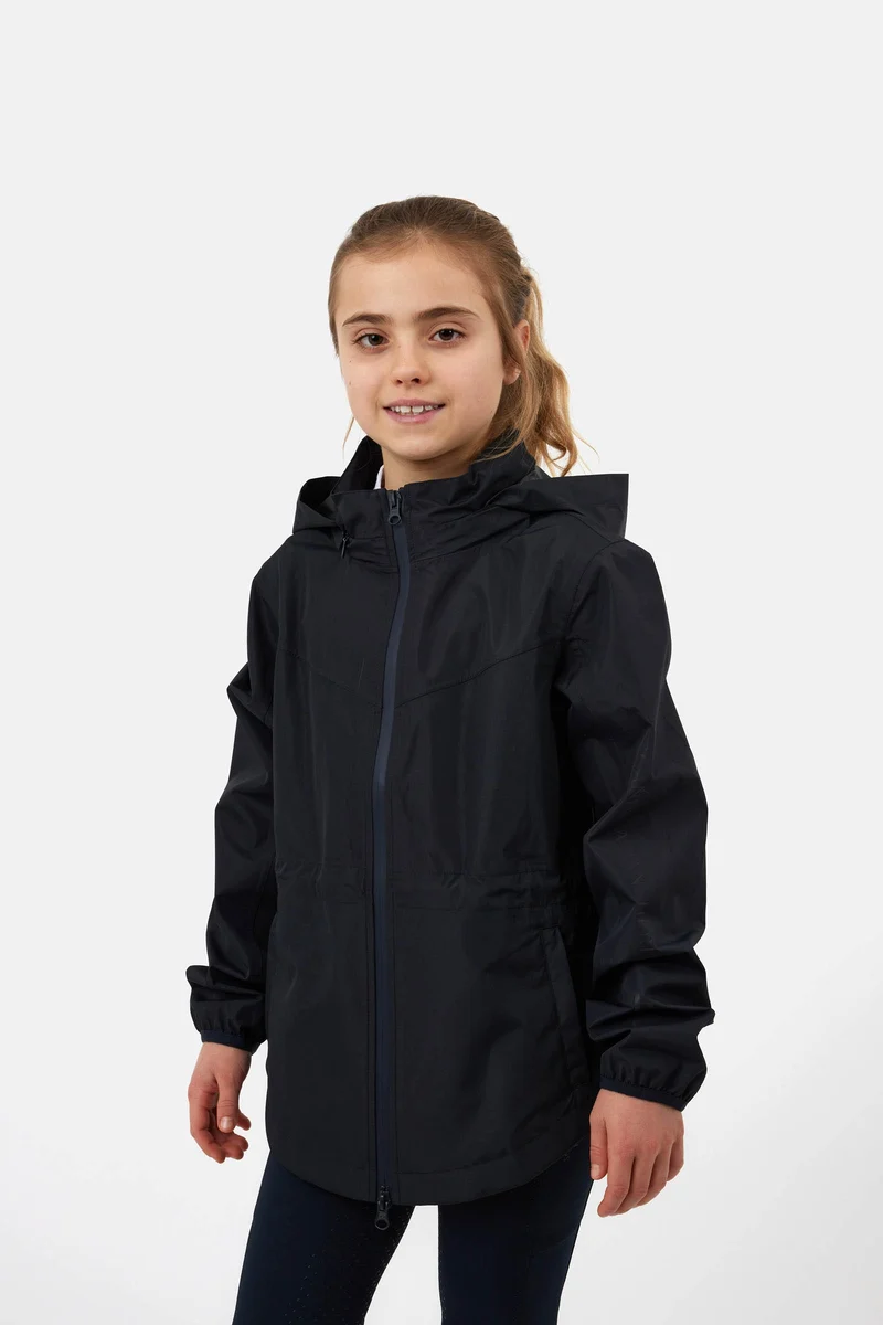 Young Rider Fiora veste imperméable avec capuche escamotable Dark Navy 146-152