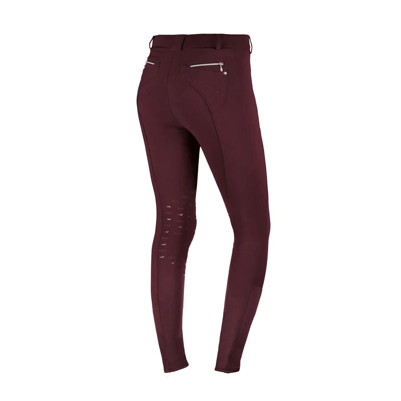Pantalon d'équitation à basanes Venus, femme Cassis Purple 40