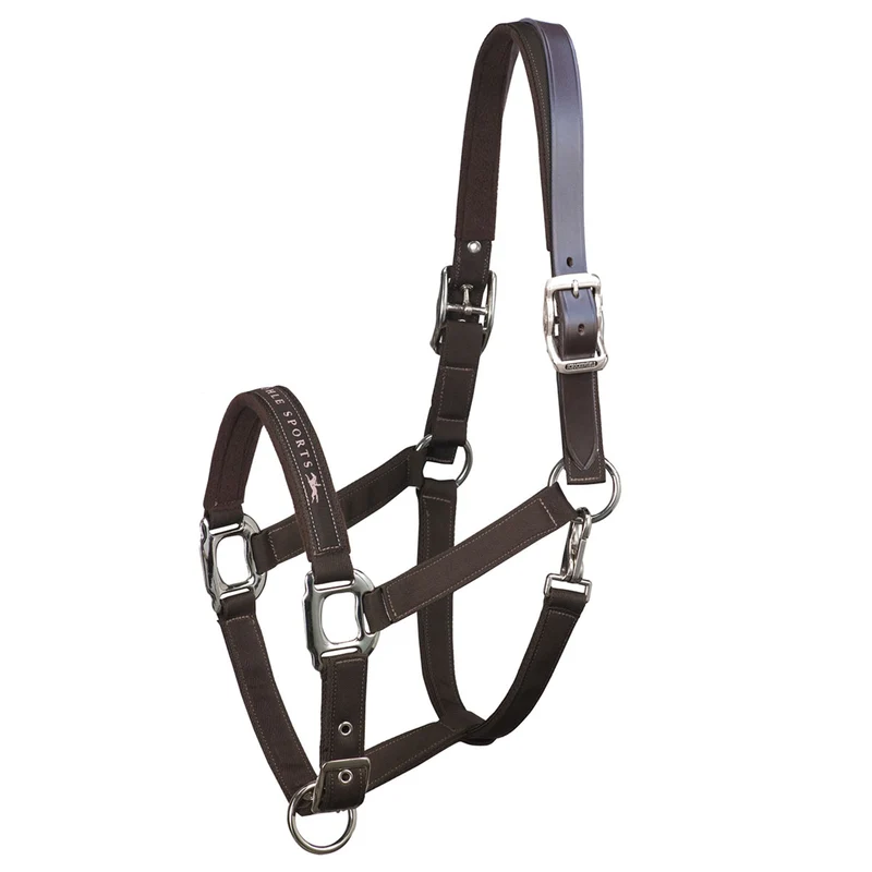 Schockmöhle Sports Memphis Breakaway, licol nylon + sangle de cuir Chocolate Brown C