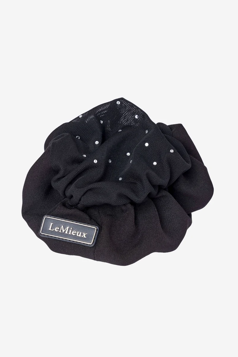 chouchou avec filet à cheveux orné de cristaux Black/Black Taille unique