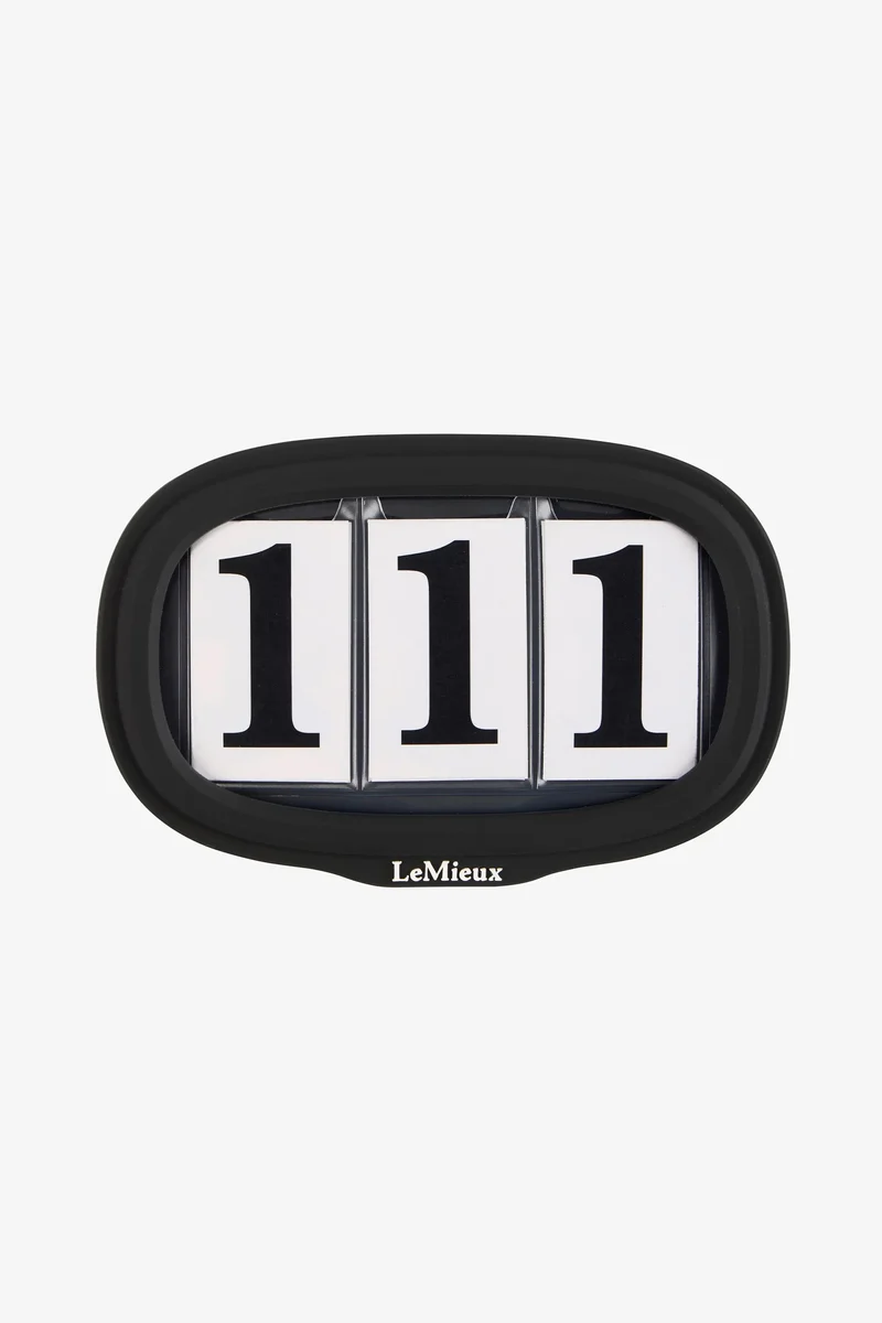 porte-numéro pour tapis de selle Black Taille unique