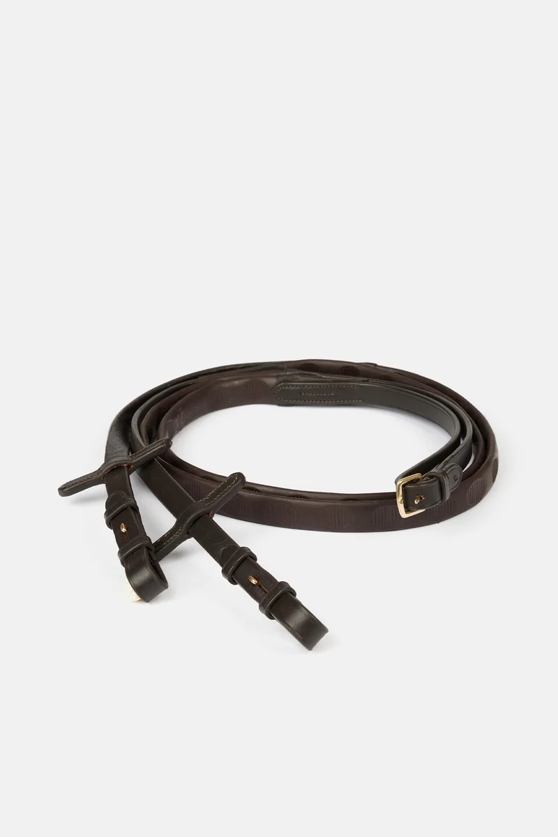 rênes caoutchouc avec forme pouce Brown/Brass Taille unique