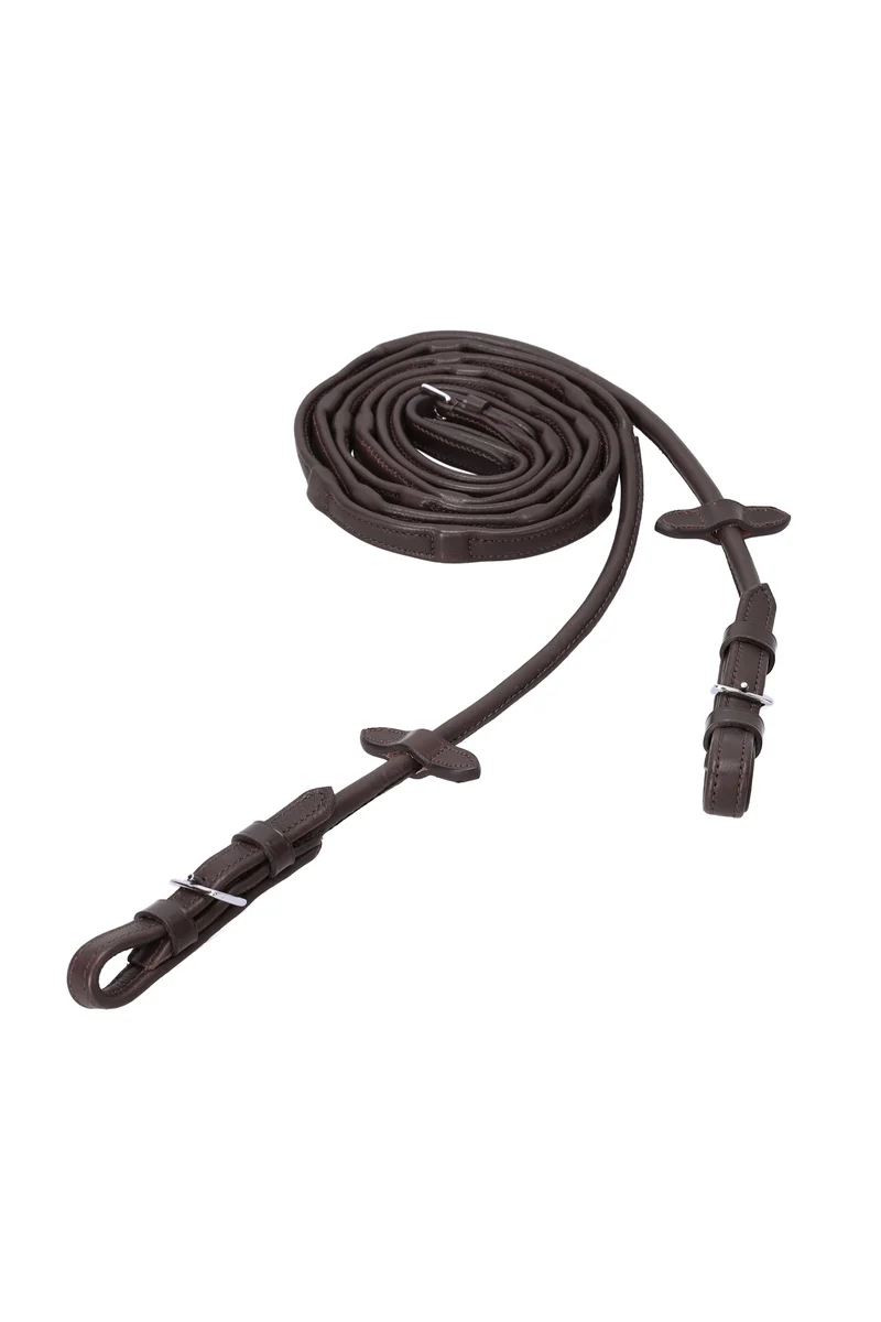 Durasoft rênes rondes dark brown/silver F