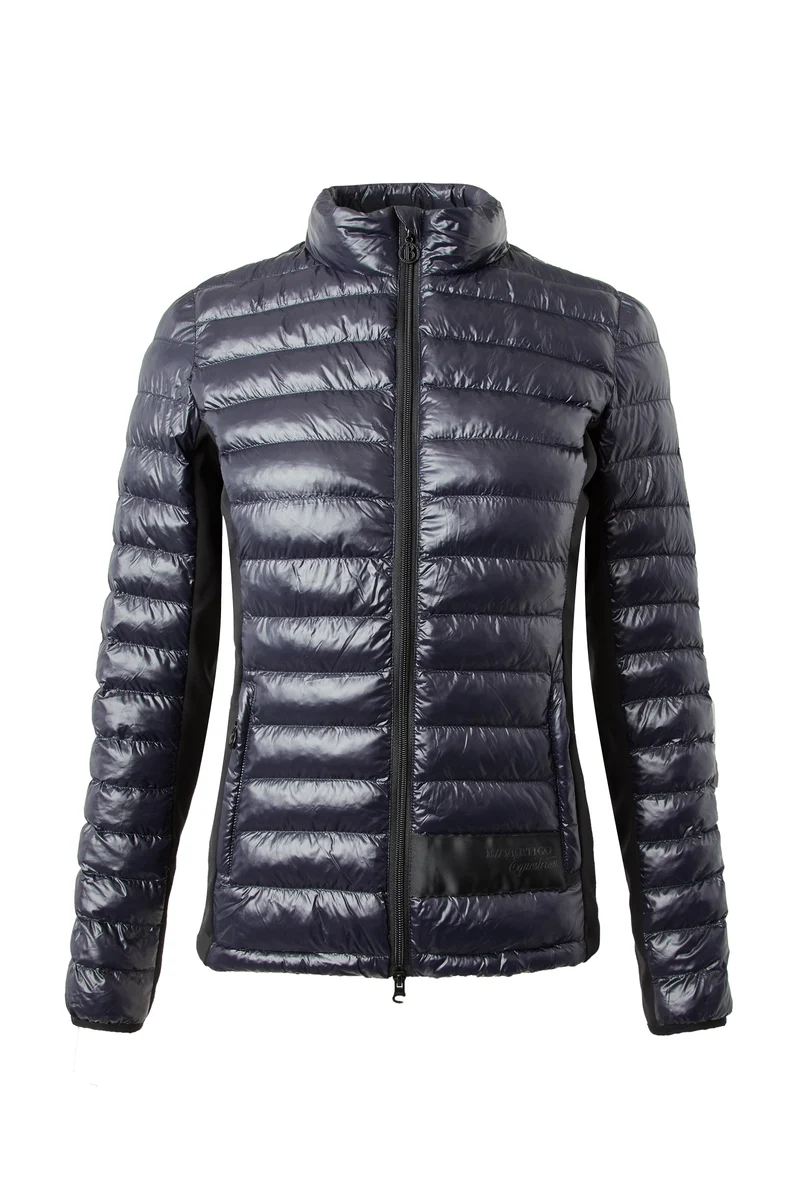 Veste d'équitation doudoune ultra légère Simone pour femme Dark Navy 38