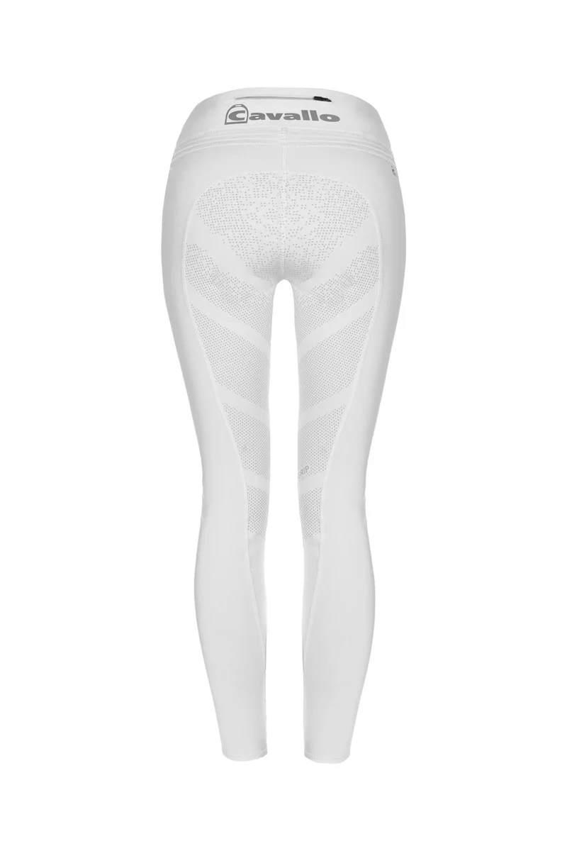 CAVALLIN Legging d'équitation de concours junior enfant fond intégral White 152