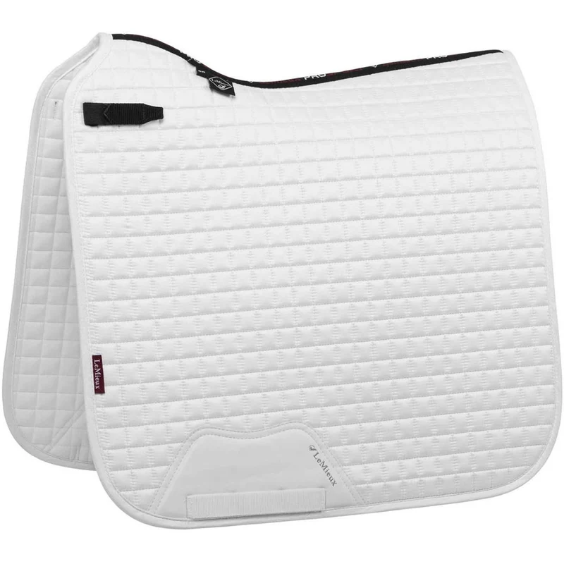 LeMieux Tapis de Selle Prosport Square Suede Dressage Blanc