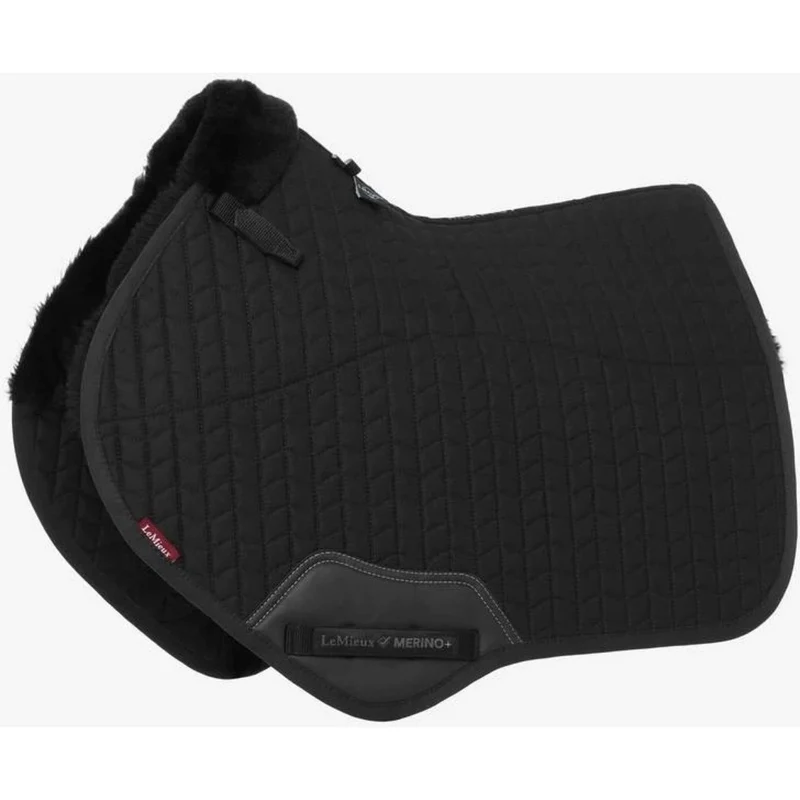 LeMieux Tapis de Selle Pro CC Peau d'Agneau Noir/Noir