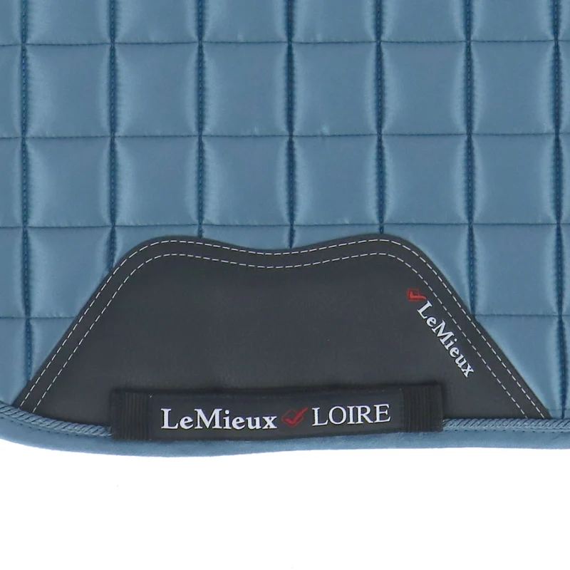 LeMieux Tapis de Selle Loire Classic Satin Square Dressage Ice Blue