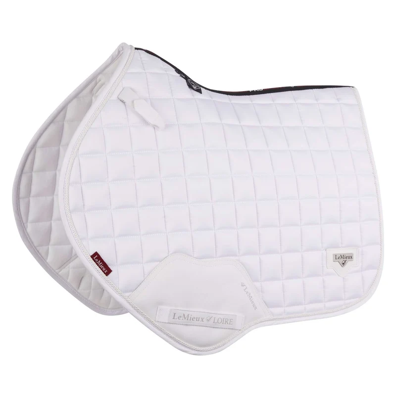 LeMieux Tapis de Selle Loire Classic Satin Square CC Blanc