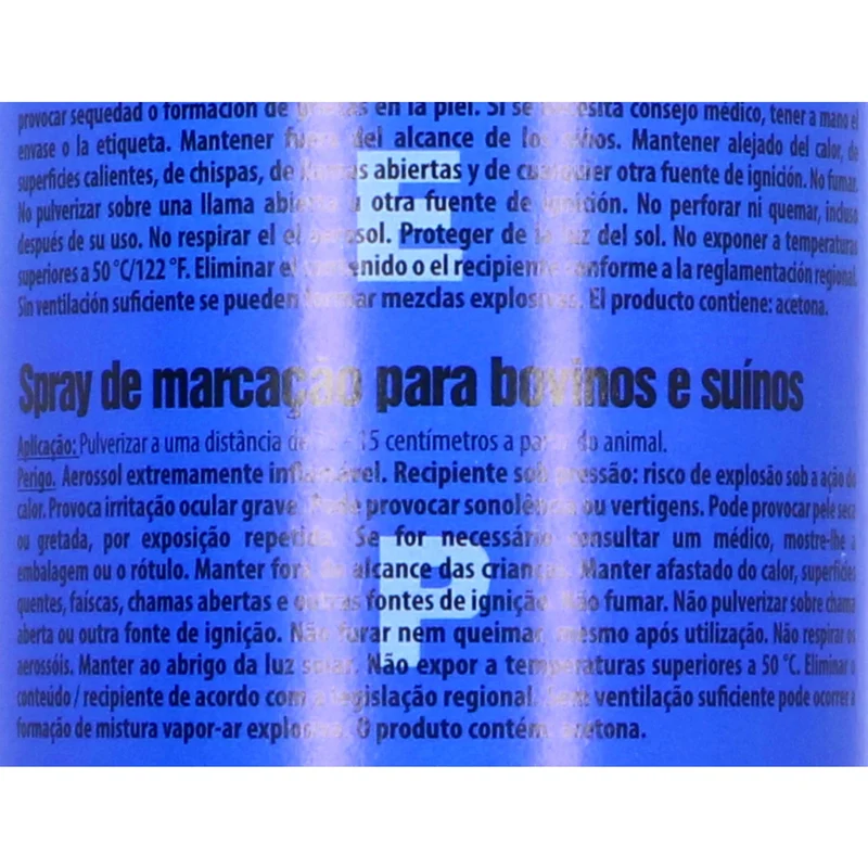 Raidex Spray de marquage Bleu