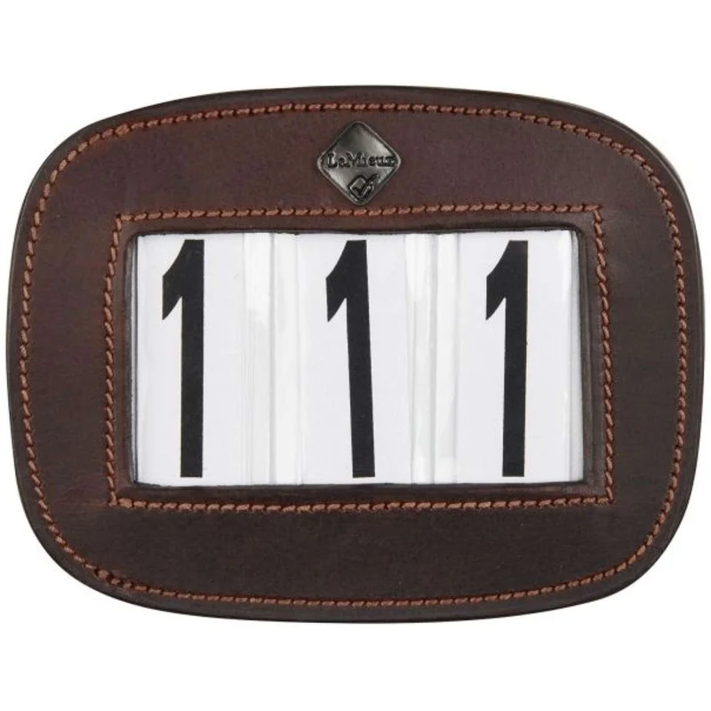 LeMieux Numéros de départ Saddle Pad Marron